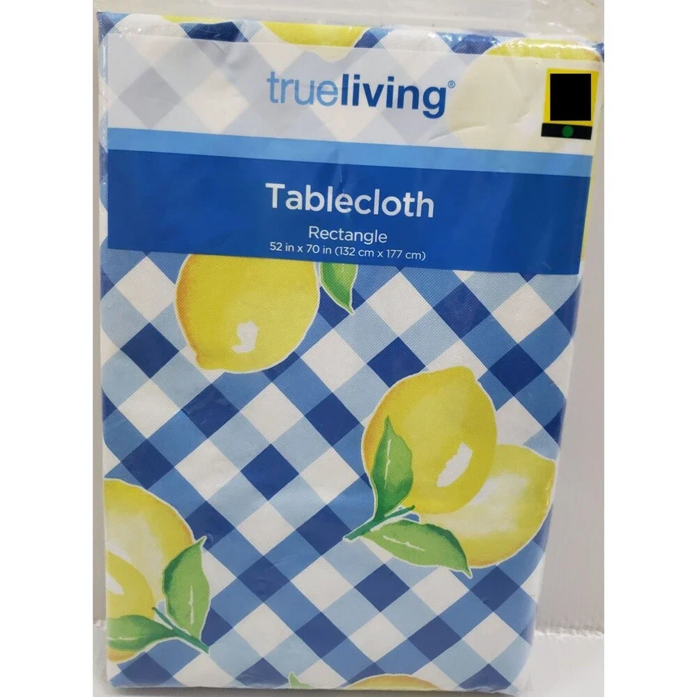 Printed Peva Vinyl Tablecloth, 52